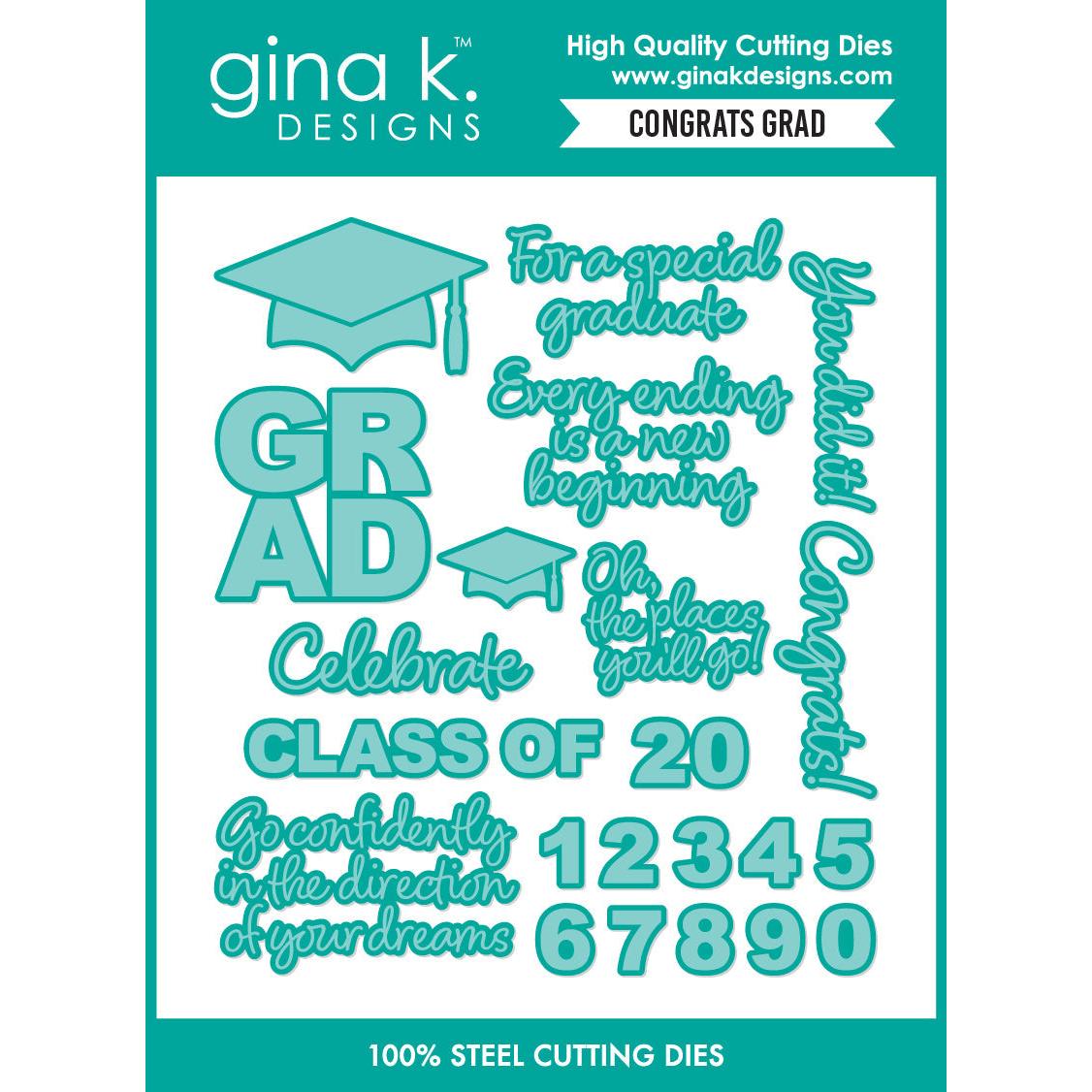 Gina K. Designs - Dies - Congrats Grad-ScrapbookPal