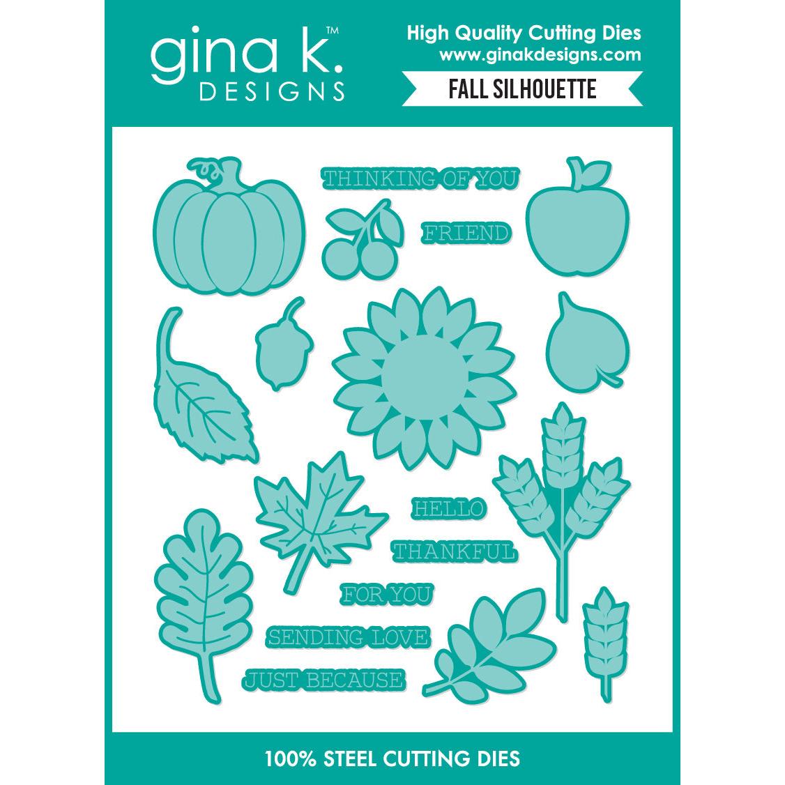 Gina K. Designs - Dies - Fall Silhouette-ScrapbookPal