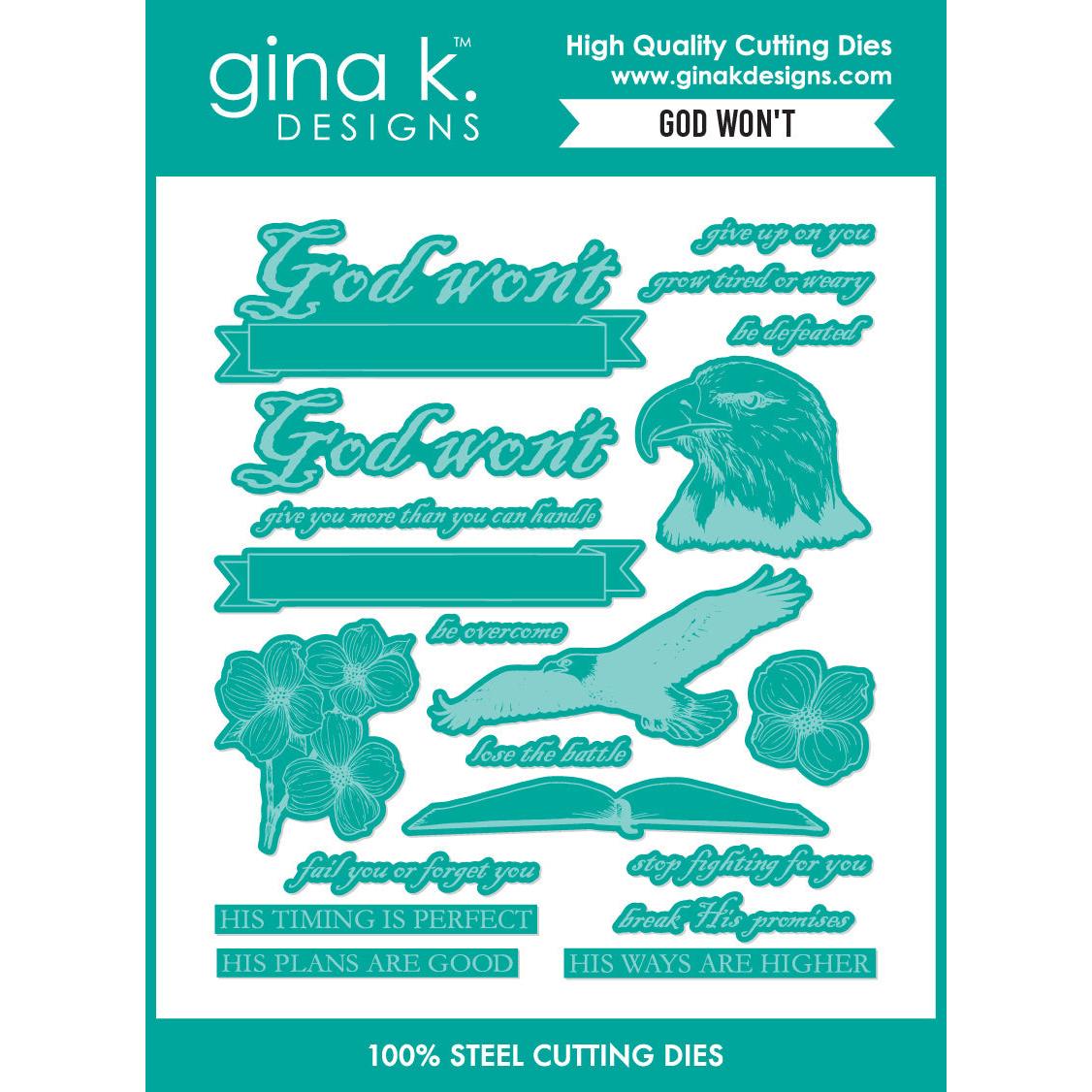 Gina K. Designs - Dies - God Won't-ScrapbookPal