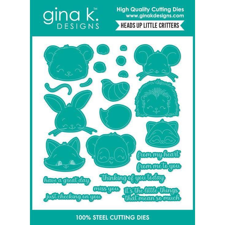 Gina K. Designs - Dies - Heads Up Little Critters-ScrapbookPal