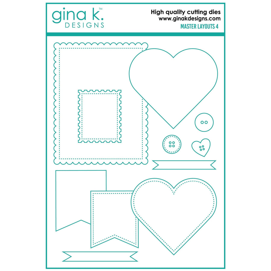 Gina K. Designs - Dies - Master Layouts 4-ScrapbookPal