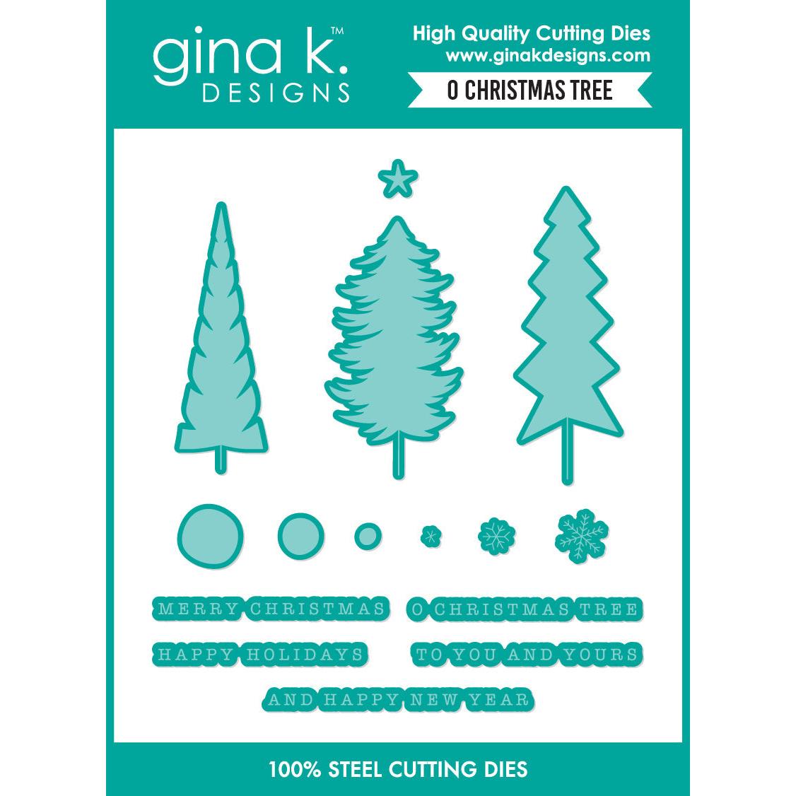 Gina K. Designs - Dies - O Christmas Tree-ScrapbookPal