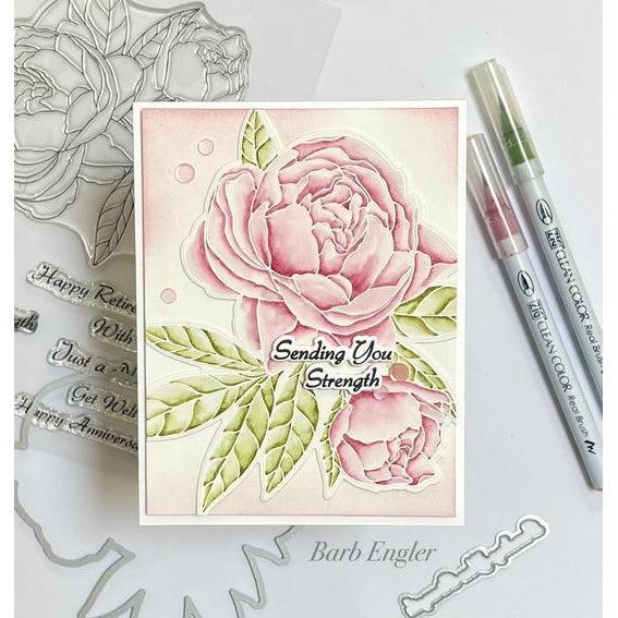 Gina K. Designs - Dies - Peaceful Peonies-ScrapbookPal