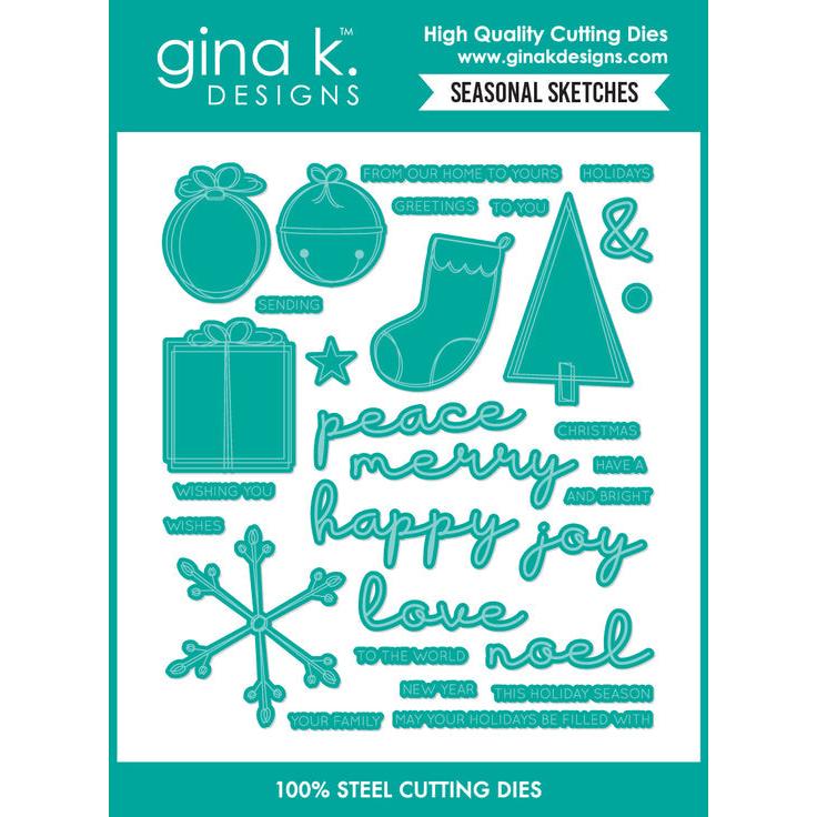 Gina K. Designs - Dies - Seasonal Sketches-ScrapbookPal