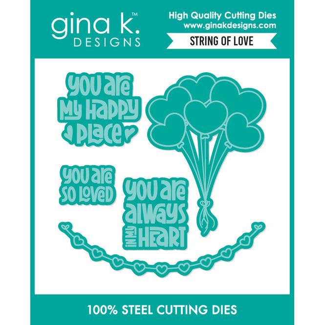 Gina K. Designs - Dies - String of Love-ScrapbookPal