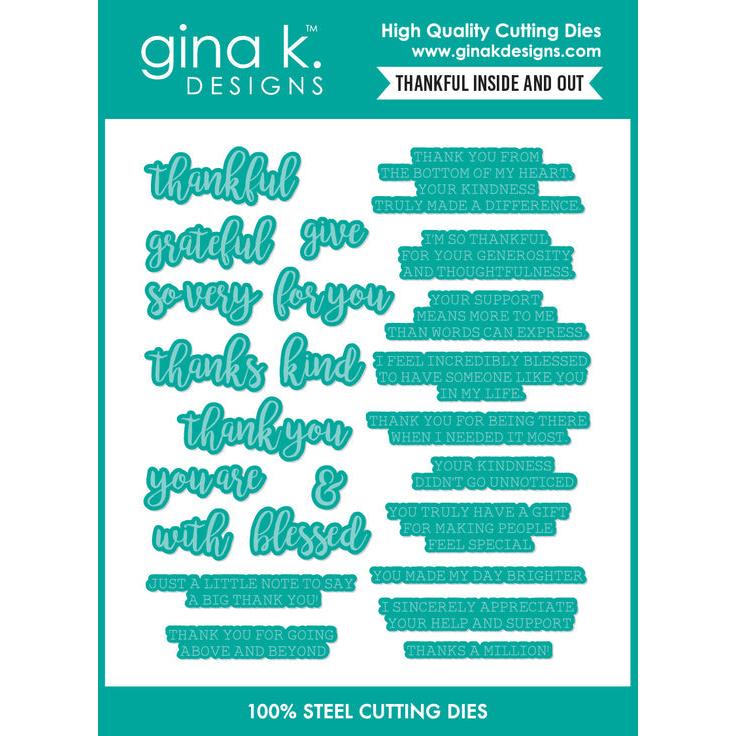 Gina K. Designs - Dies - Thankful Inside and Out-ScrapbookPal