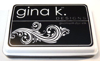 Gina K. Designs - Dye Ink Pad - Black Onyx-ScrapbookPal