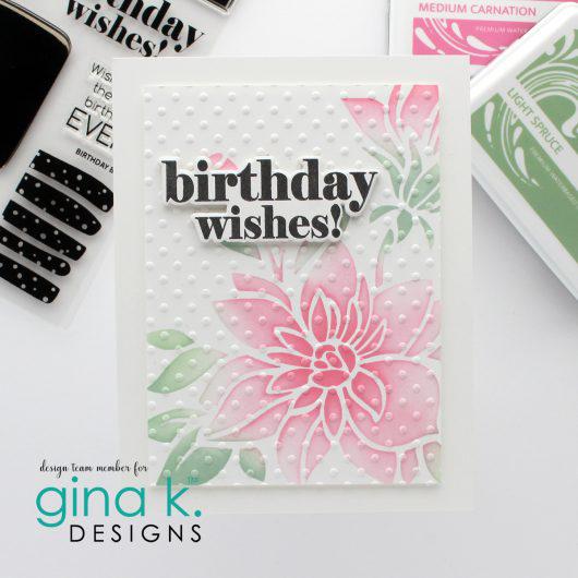 Gina K. Designs - Embossing Folder - Swiss Dot-ScrapbookPal