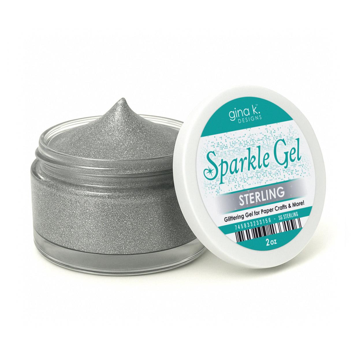 Gina K. Designs - Sparkle Gel - Sterling-ScrapbookPal