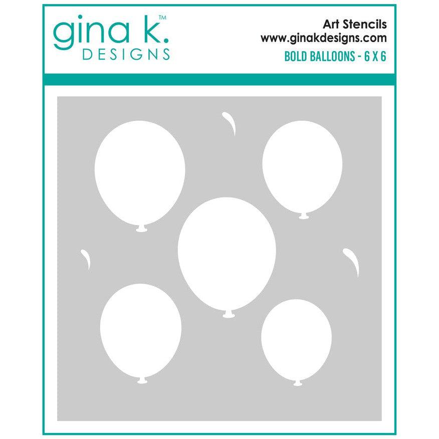 Gina K. Designs - Stencils - Bold Balloons-ScrapbookPal