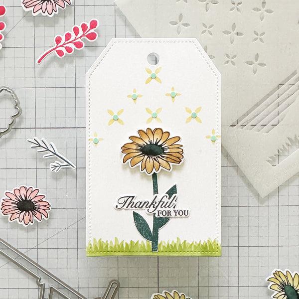 Gina K. Designs - Stencils - Daisies Bloom-ScrapbookPal