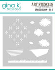 Gina K. Designs - Stencils - Daisies Bloom-ScrapbookPal
