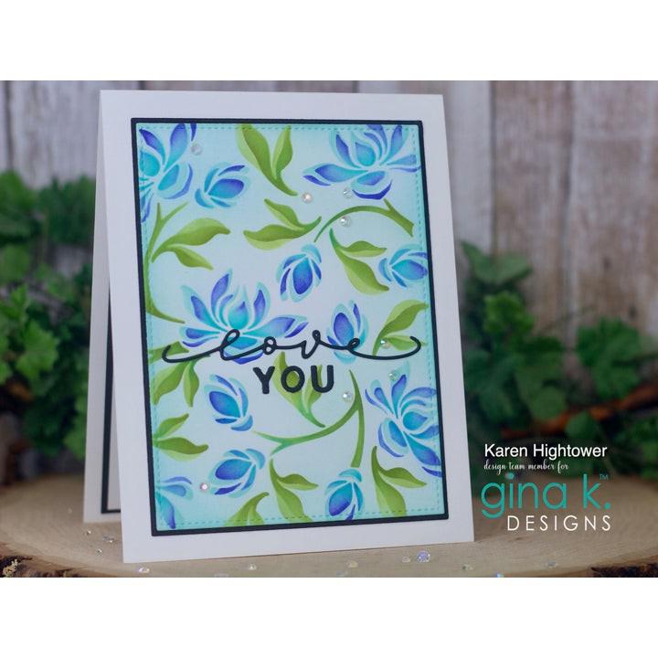 Gina K. Designs - Stencils - Flowering Vine-ScrapbookPal