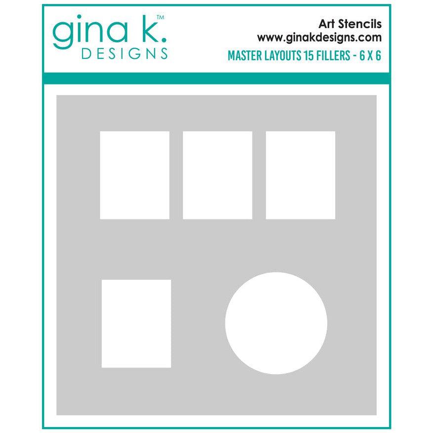 Gina K. Designs - Stencils - Master Layouts 15 Fillers-ScrapbookPal