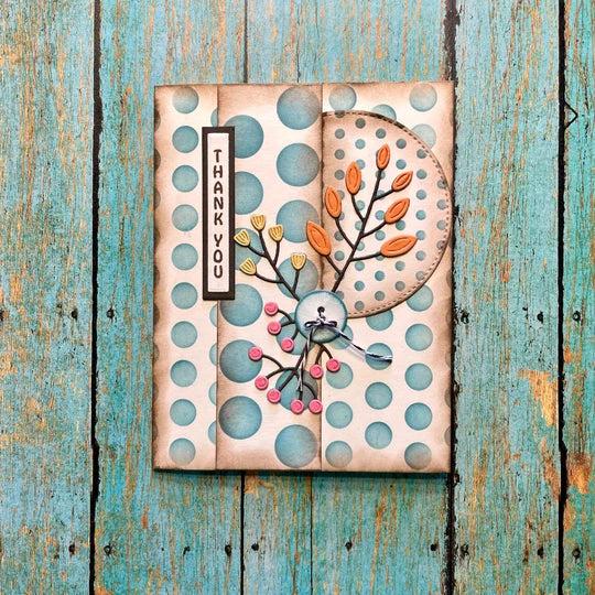 Gina K. Designs - Stencils - Polka Dots-ScrapbookPal