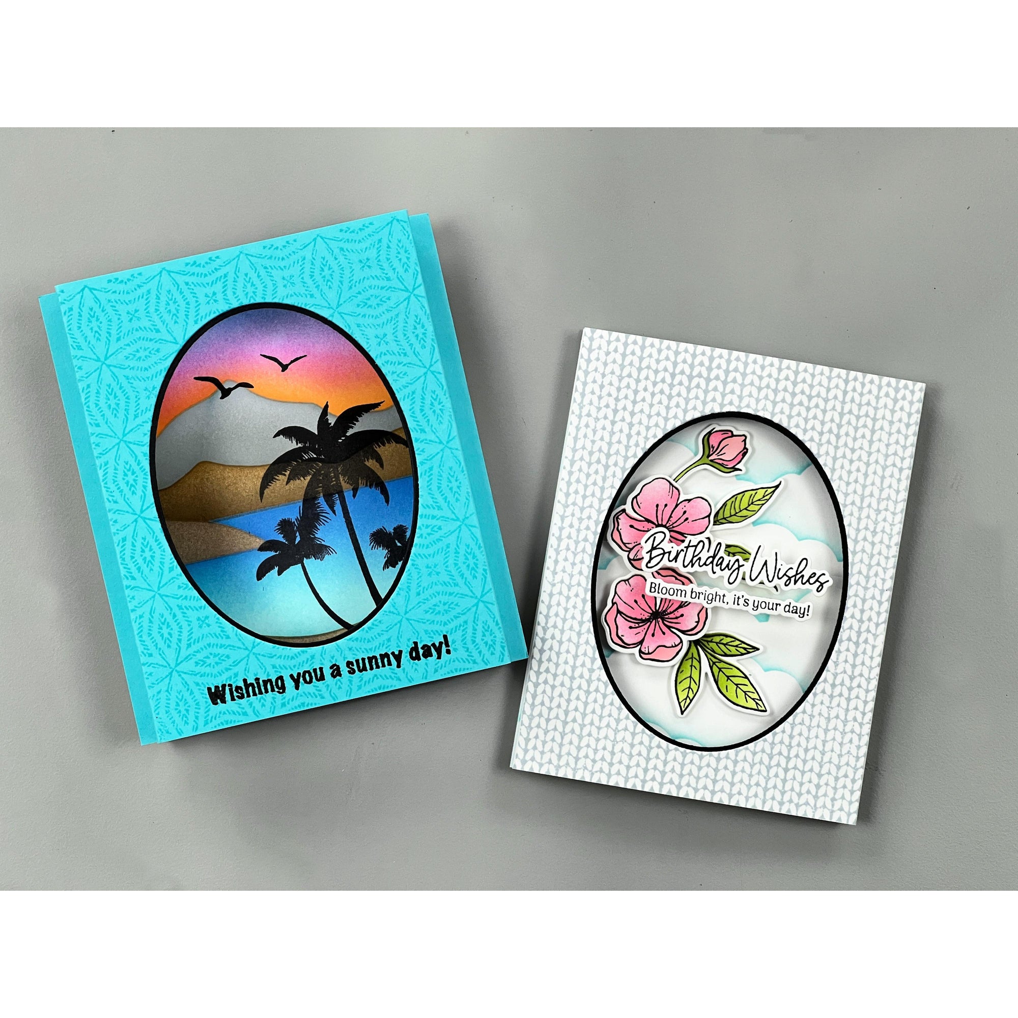 Gina K. Designs - Stencils - Tropical Landscape-ScrapbookPal