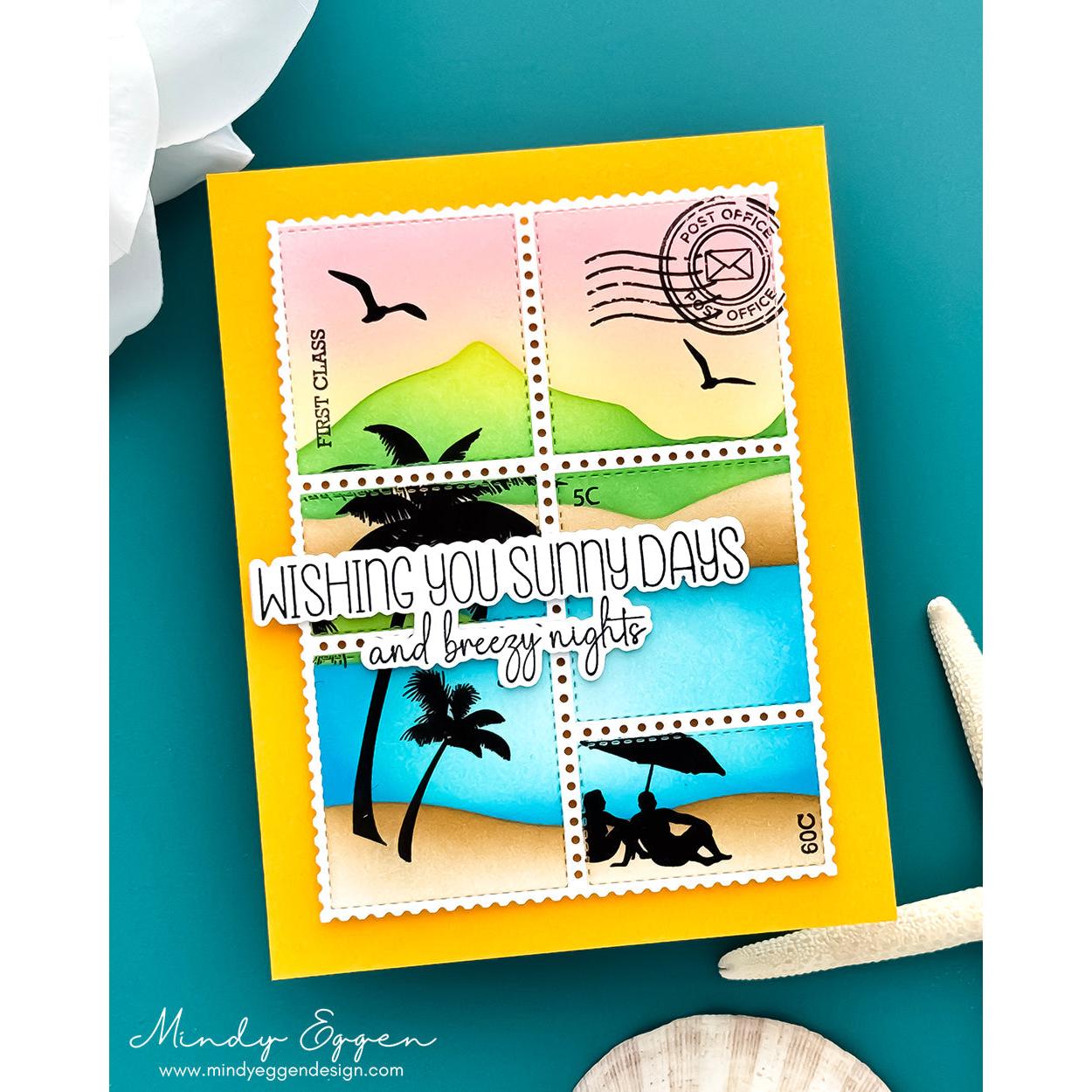 Gina K. Designs - Stencils - Tropical Landscape-ScrapbookPal