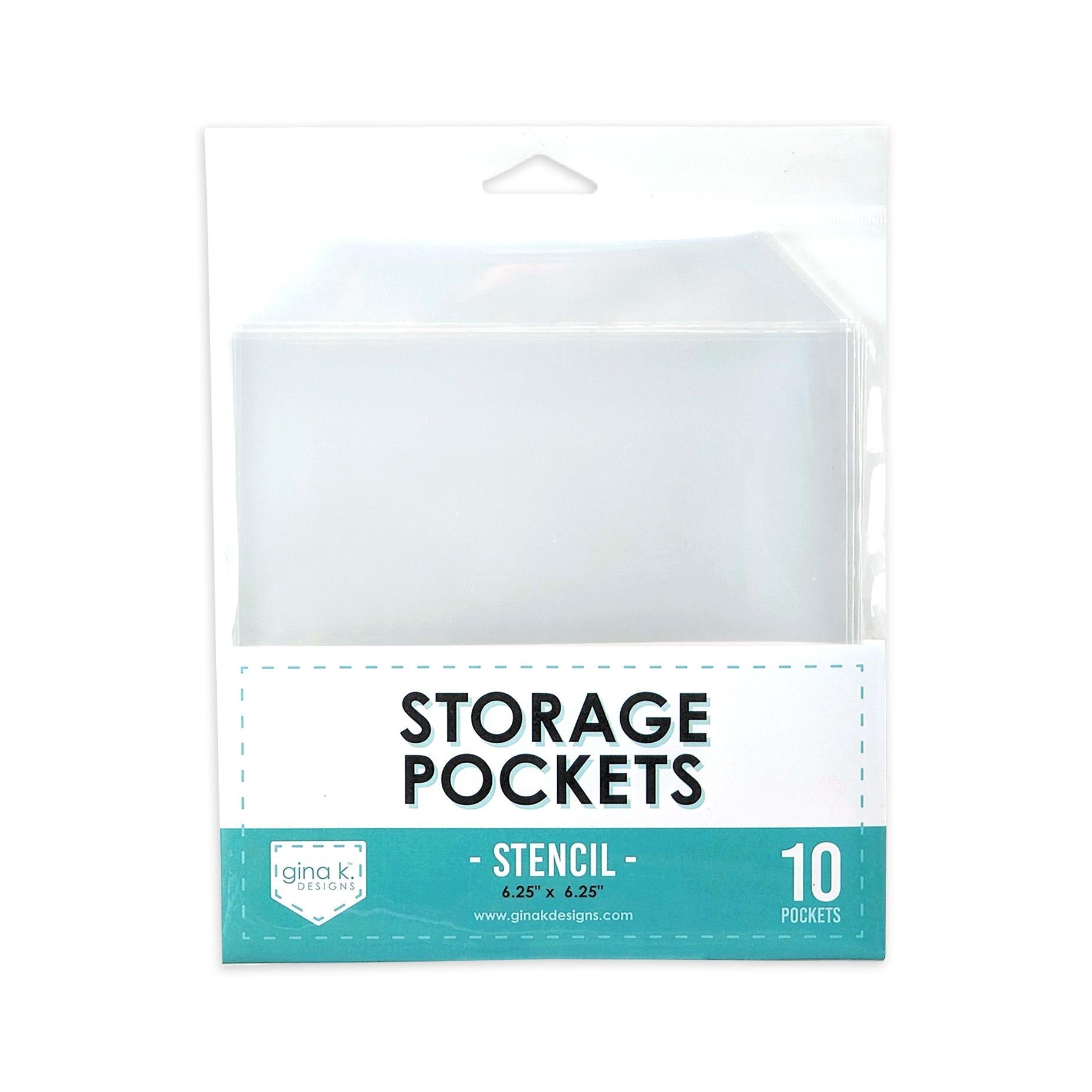 Gina K. Designs - Storage Pockets - Stencil-ScrapbookPal