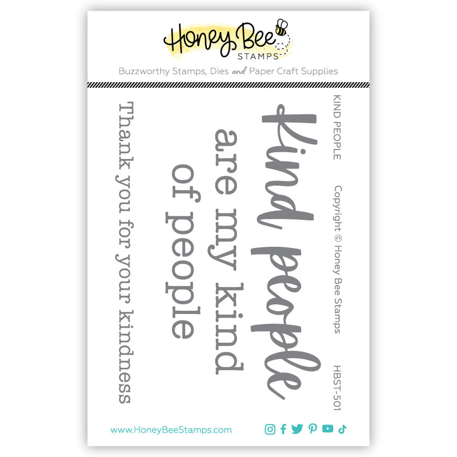 Honey Bee Stamps - Clear Stamps - Kind People