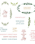 Honey Bee Stamps - Laurel Wishes - 6x8 Photopolymer Stamp Set