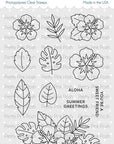 Pretty Pink Posh - Clear Stamps - Happy Hibiscus