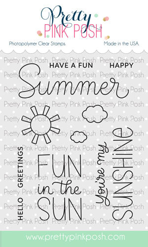 Pretty Pink Posh - Clear Stamps - Happy Summer