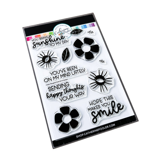 Catherine Pooler Designs - Clear Stamps - Happy Thoughts Floral