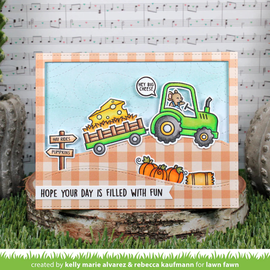 Lawn Fawn - Clear Stamps - Hay There, Hayrides!