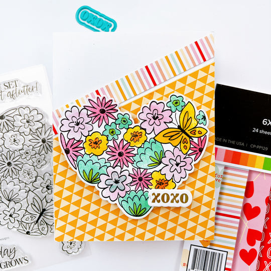 Catherine Pooler Designs - Clear Stamps - Hearts Aflutter