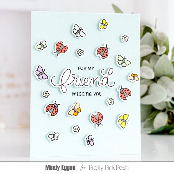 Pretty Pink Posh - Clear Stamps - Hello Friend
