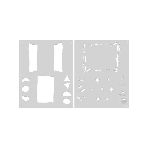 Hero Arts - All That Collection - Stencils - Snack-ScrapbookPal