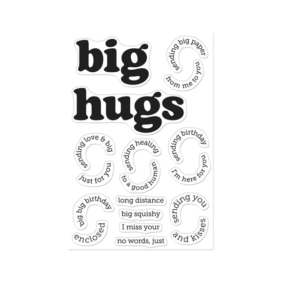 Hero Arts - Beary Sweet Collection - Clear Stamps - Big Hugs-ScrapbookPal