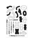 Hero Arts - Beary Sweet Collection - Clear Stamps - Let's Stick Together-ScrapbookPal