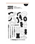 Hero Arts - Beary Sweet Collection - Clear Stamps - Let's Stick Together-ScrapbookPal
