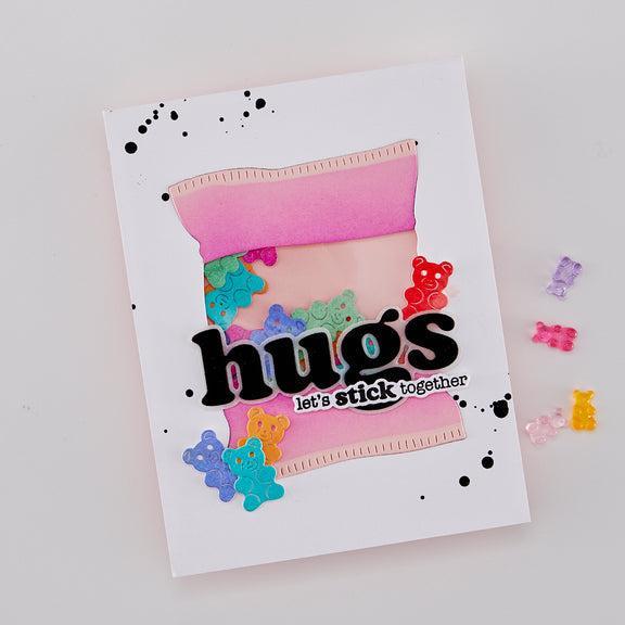 Hero Arts - Beary Sweet Collection - Dies - Big Hugs-ScrapbookPal