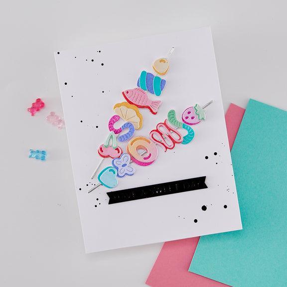 Hero Arts - Beary Sweet Collection - Dies - Candy Kebob-ScrapbookPal