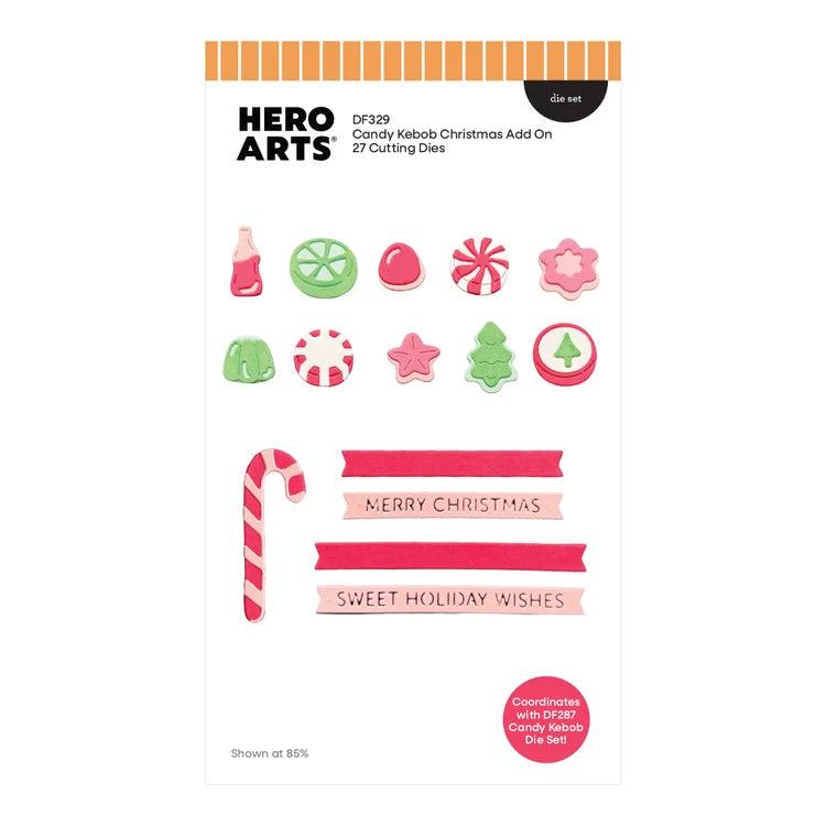 Hero Arts - Beary Sweet Holiday Collection - Dies - Candy Kebob Christmas Add On-ScrapbookPal