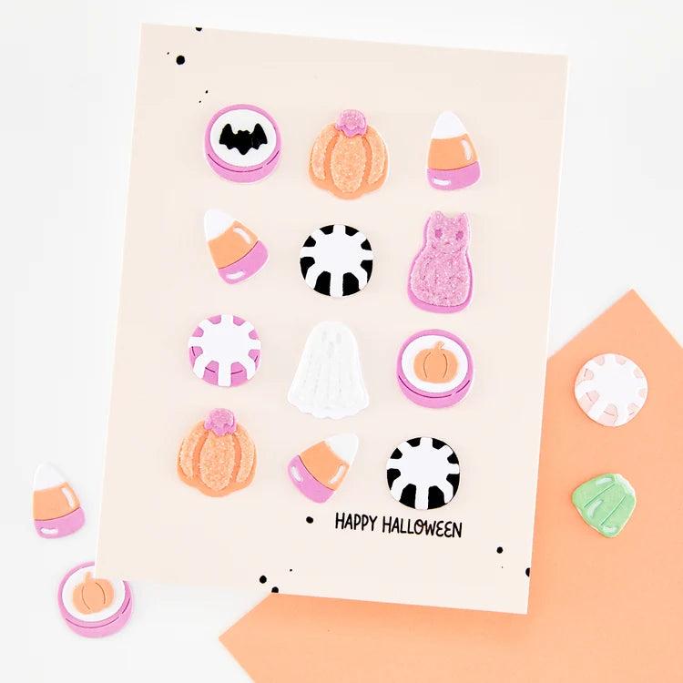 Hero Arts - Beary Sweet Holiday Collection - Dies - Candy Kebob Halloween Add On-ScrapbookPal
