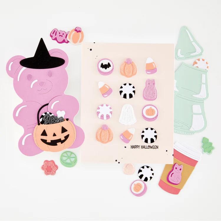 Hero Arts - Beary Sweet Holiday Collection - Dies - Candy Kebob Halloween Add On-ScrapbookPal