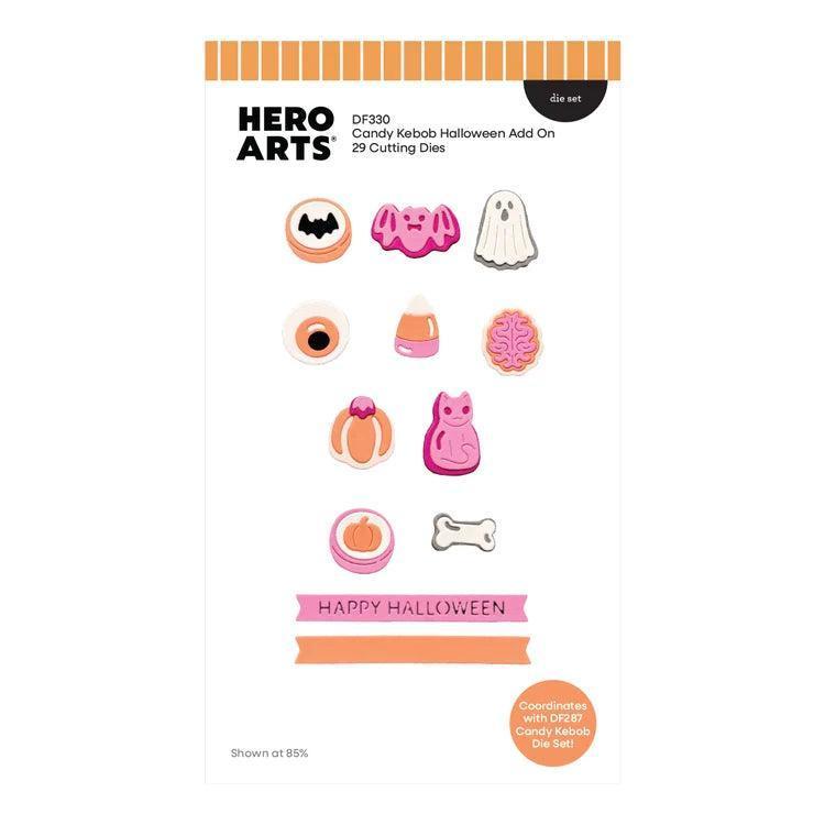 Hero Arts - Beary Sweet Holiday Collection - Dies - Candy Kebob Halloween Add On-ScrapbookPal
