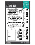 Hero Arts - Best Gift Ever Collection - Clear Stamps - Just Because-ScrapbookPal