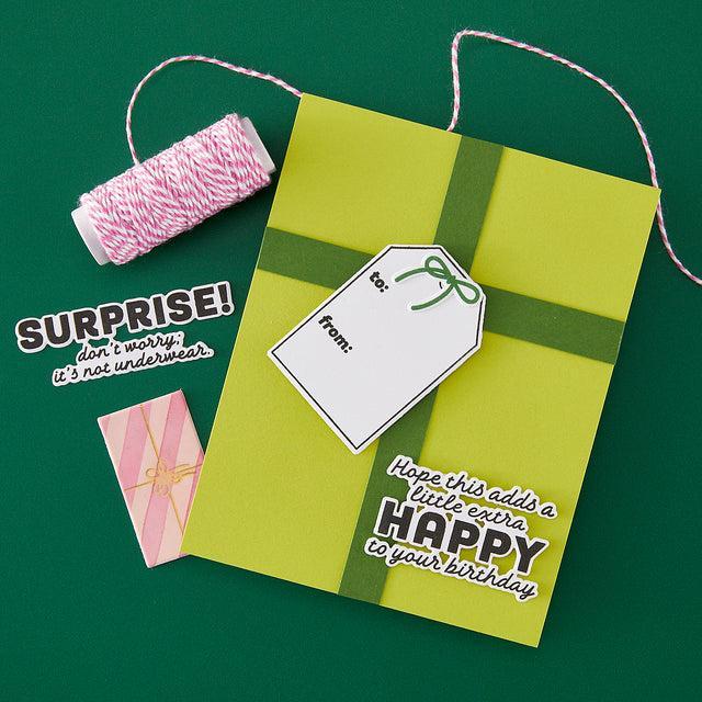 Hero Arts - Best Gift Ever Collection - Clear Stamps - Just Because-ScrapbookPal