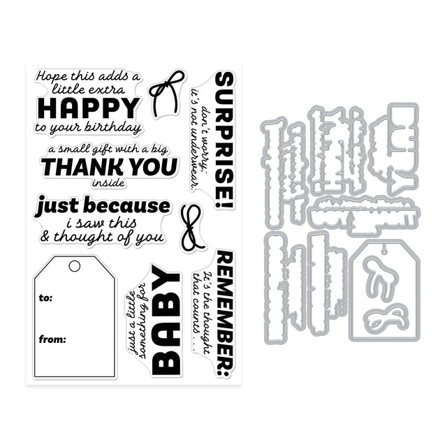 Hero Arts - Best Gift Ever Collection - Stamp &amp; Cut - Just Because-ScrapbookPal