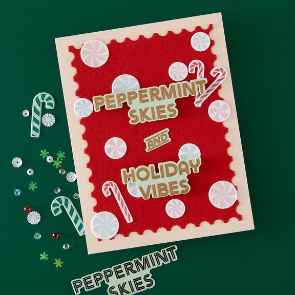 Hero Arts - Candy Cane Season Collection - Stamp &amp; Cut - A Little Merri-Mint-ScrapbookPal