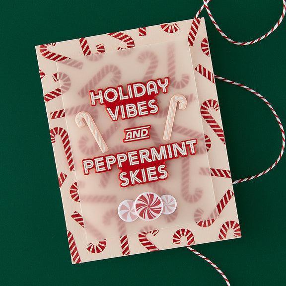 Hero Arts - Candy Cane Season Collection - Stamp &amp; Cut - A Little Merri-Mint-ScrapbookPal