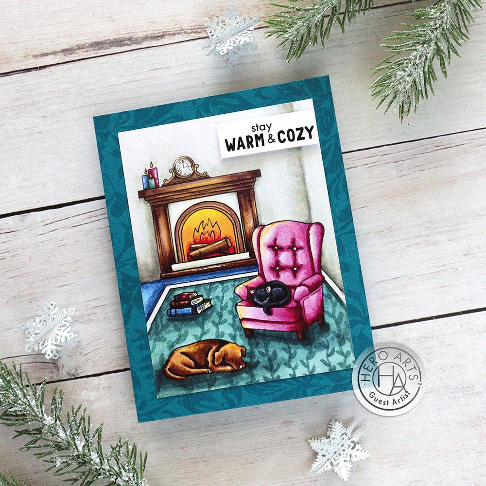Hero Arts - Clear Stamps - Cozy Study-ScrapbookPal