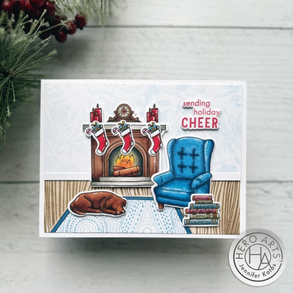 Hero Arts - Clear Stamps - Cozy Study-ScrapbookPal
