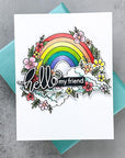 Hero Arts - Clear Stamps & Dies - Floral Rainbow and Clouds-ScrapbookPal