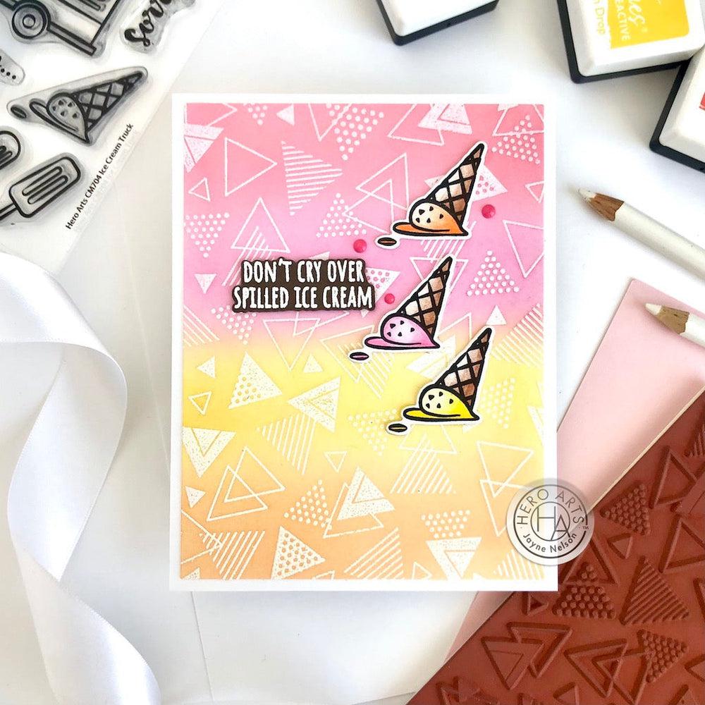 Hero Arts - Clear Stamps &amp; Dies - Ice Cream Truck-ScrapbookPal