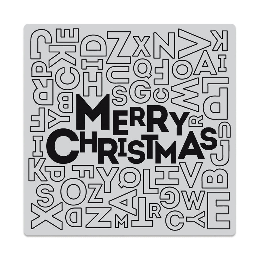 Hero Arts - Cling Stamps - Merry Christams Letter Bold Prints-ScrapbookPal